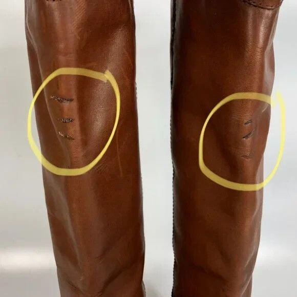 Frye Melissa 2 Leather Boots Womens Brown Riding Equestrian 3475449 - Picture 2 of 13